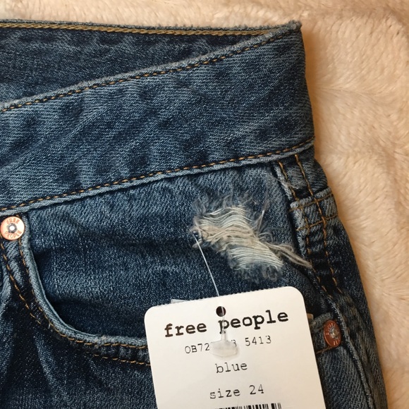 Free People Slim Boyfriend Jeans Sz 24&26 - Picture 7 of 8
